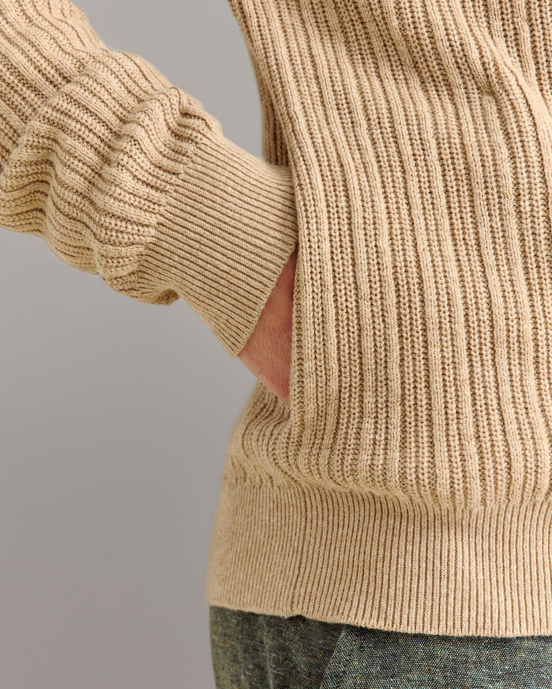 Heirloom Rib Two Way Zip Cardigan -  Product Image