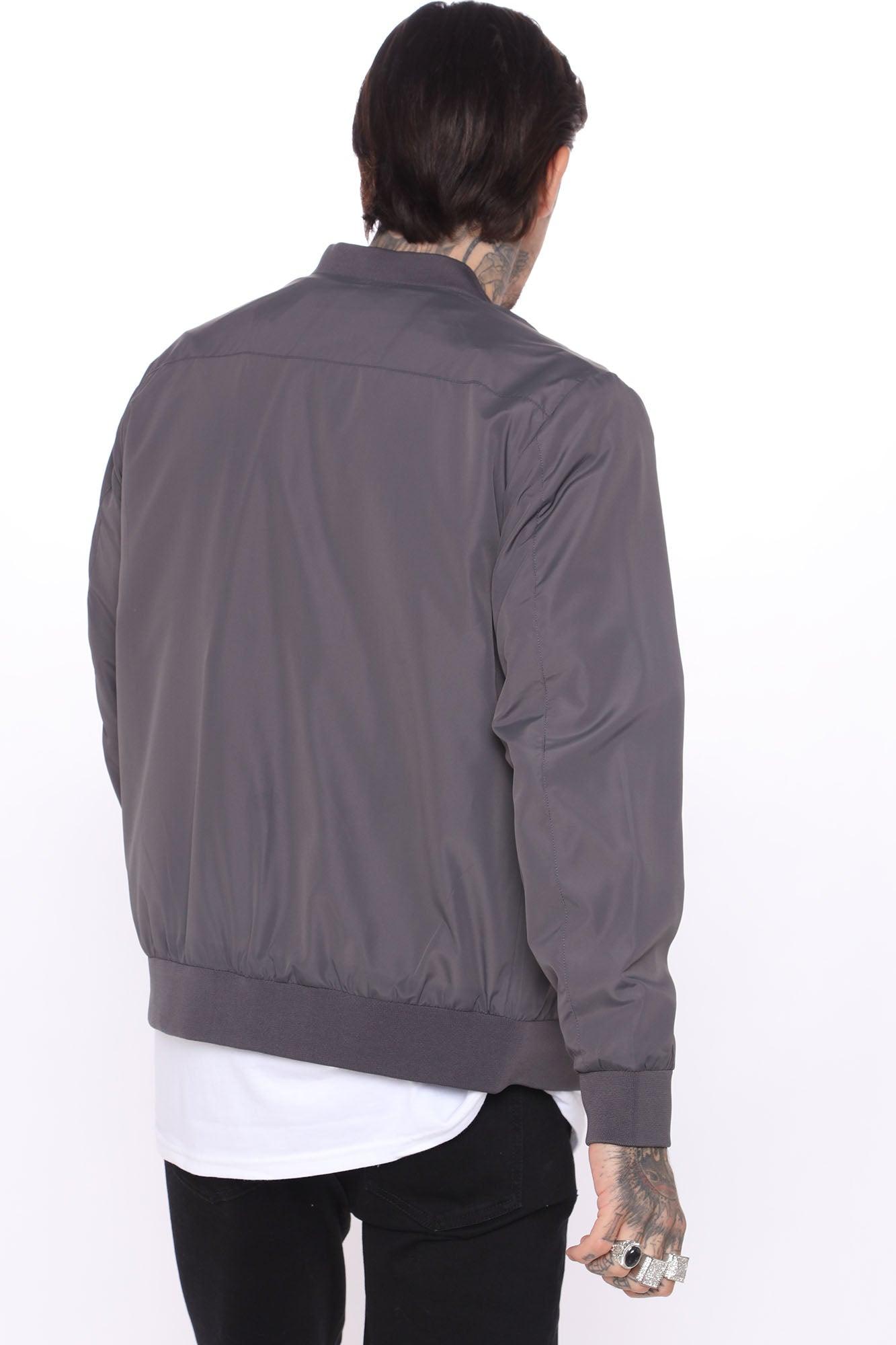 Eddie Bomber Jacket - Charcoal Product Image