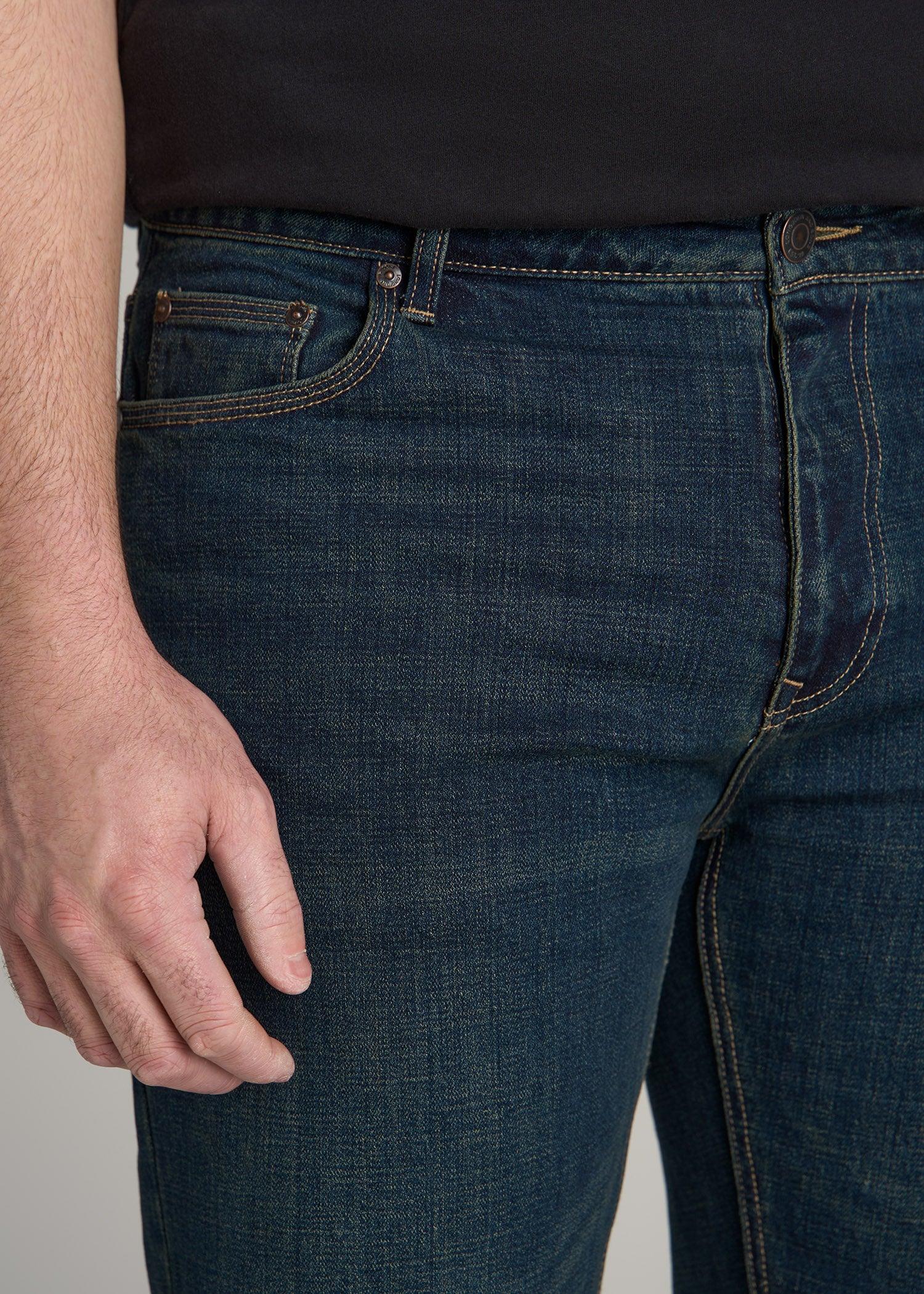 LJ&S STRAIGHT LEG Jeans for Tall Men in Mechanic Blue Male Product Image