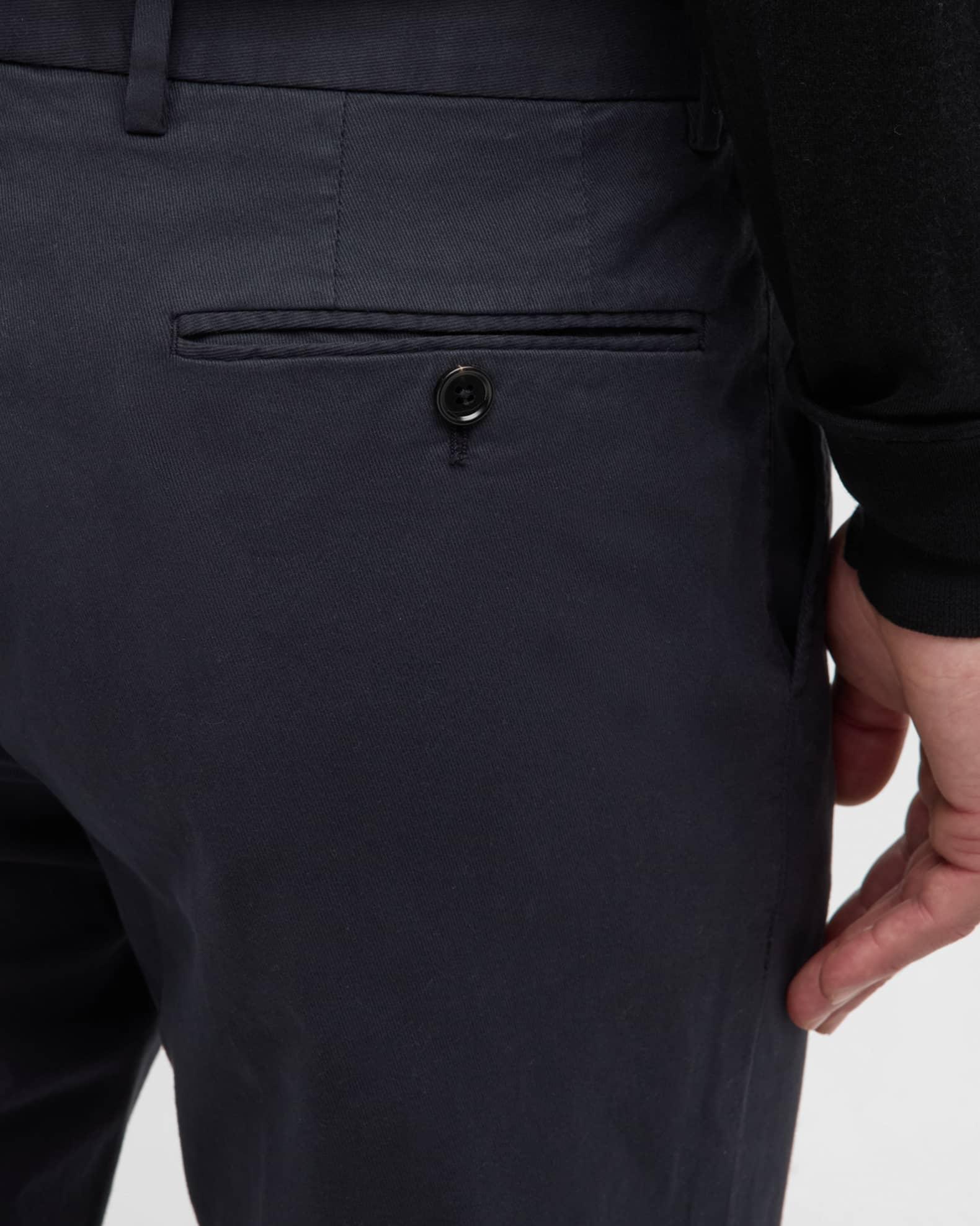Men's Premium Cotton Flat-Front Trousers Product Image