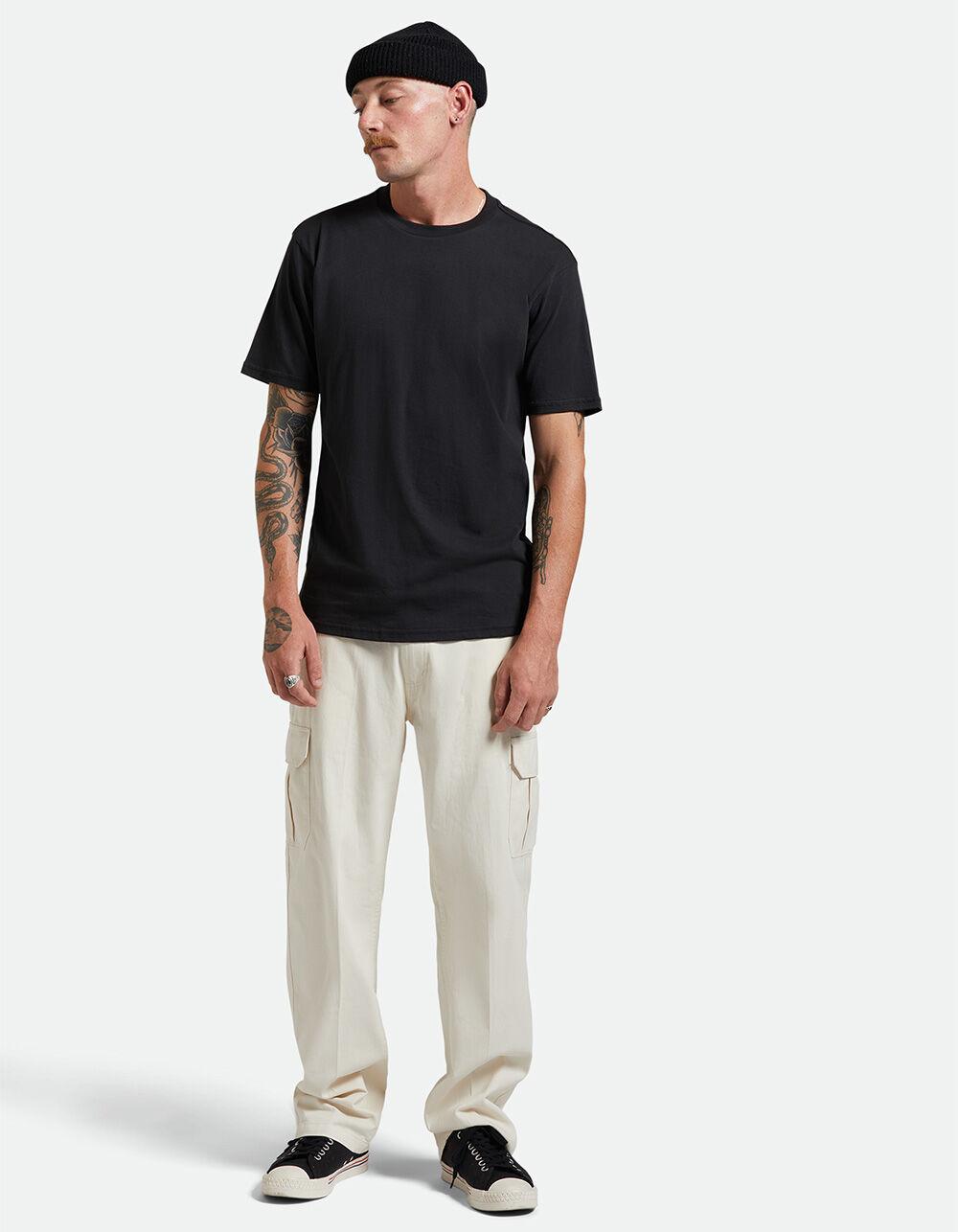 BRIXTON Vintage Brushed Mens Cargo Pants - NATURAL Product Image