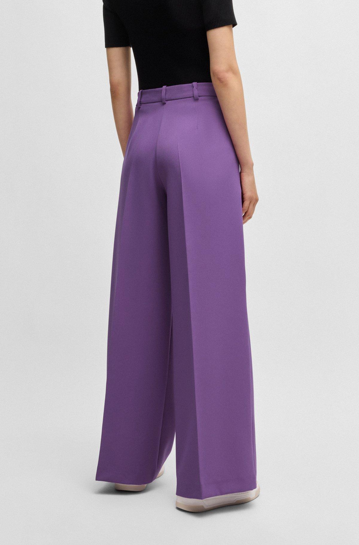 Boot-leg trousers in stretch fabric Product Image