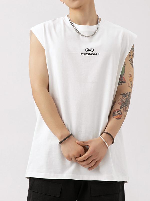 Men's Loose Casual Cotton Vest Product Image