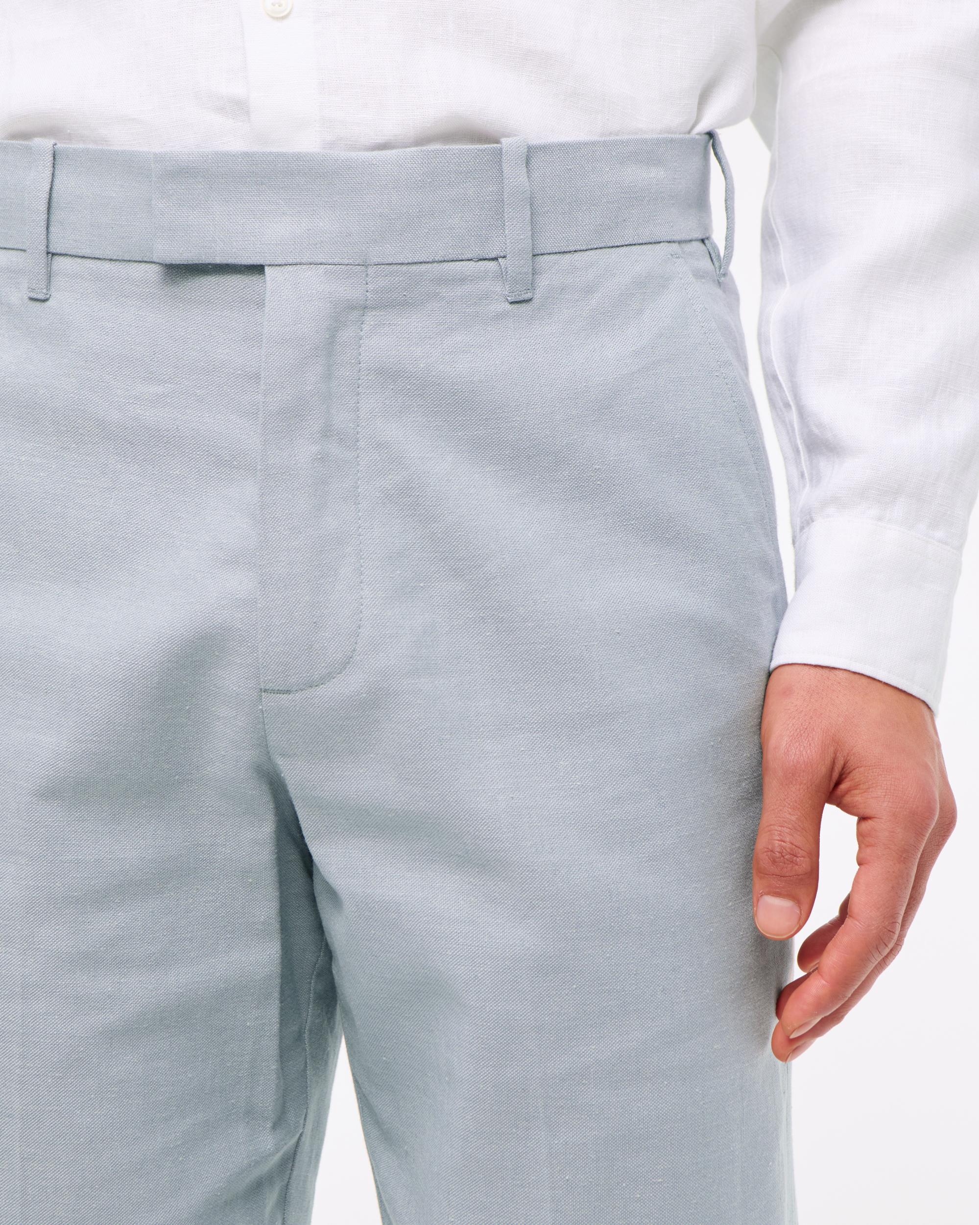 The A&F Collins Linen-Blend Suit Pant Product Image