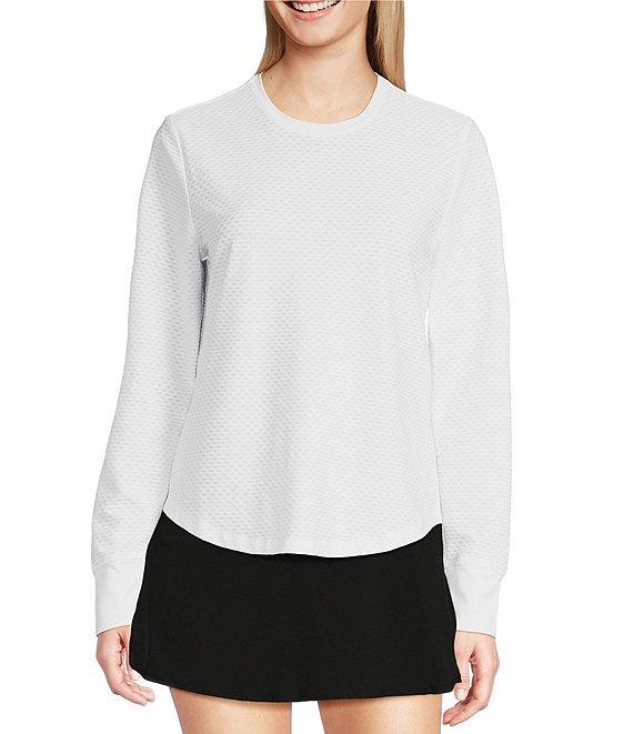 Addison Bay Palmetto Long Sleeve Crew Neck Shirttail T-Shirt Product Image