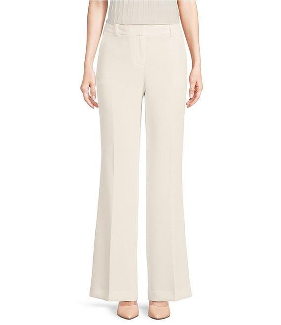 KARL LAGERFELD PARIS Crepe Bootcut Full Length Pant Product Image
