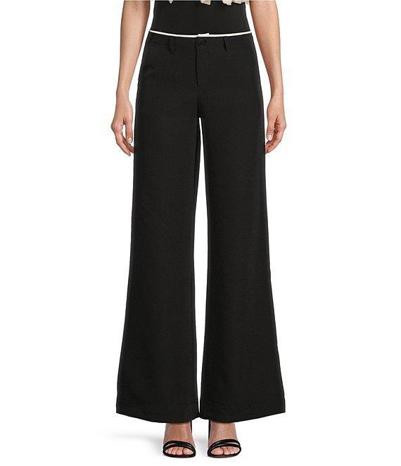 Evolutionary Mid Rise Banded Wide Leg Pants Product Image