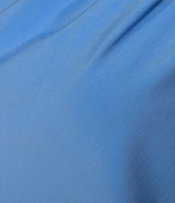 Investments Petite Size Knit 3/4 Sleeve Front Drape Crew Neck Top Product Image