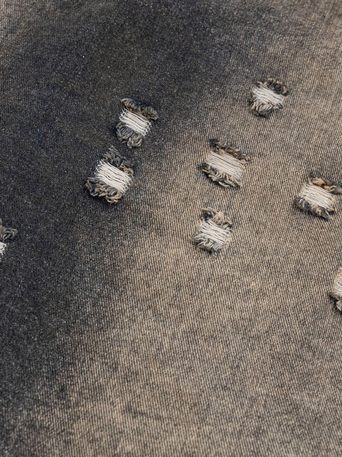 Aelfric Eden Mud Dyeing Denim Zip Up Hoodie Product Image