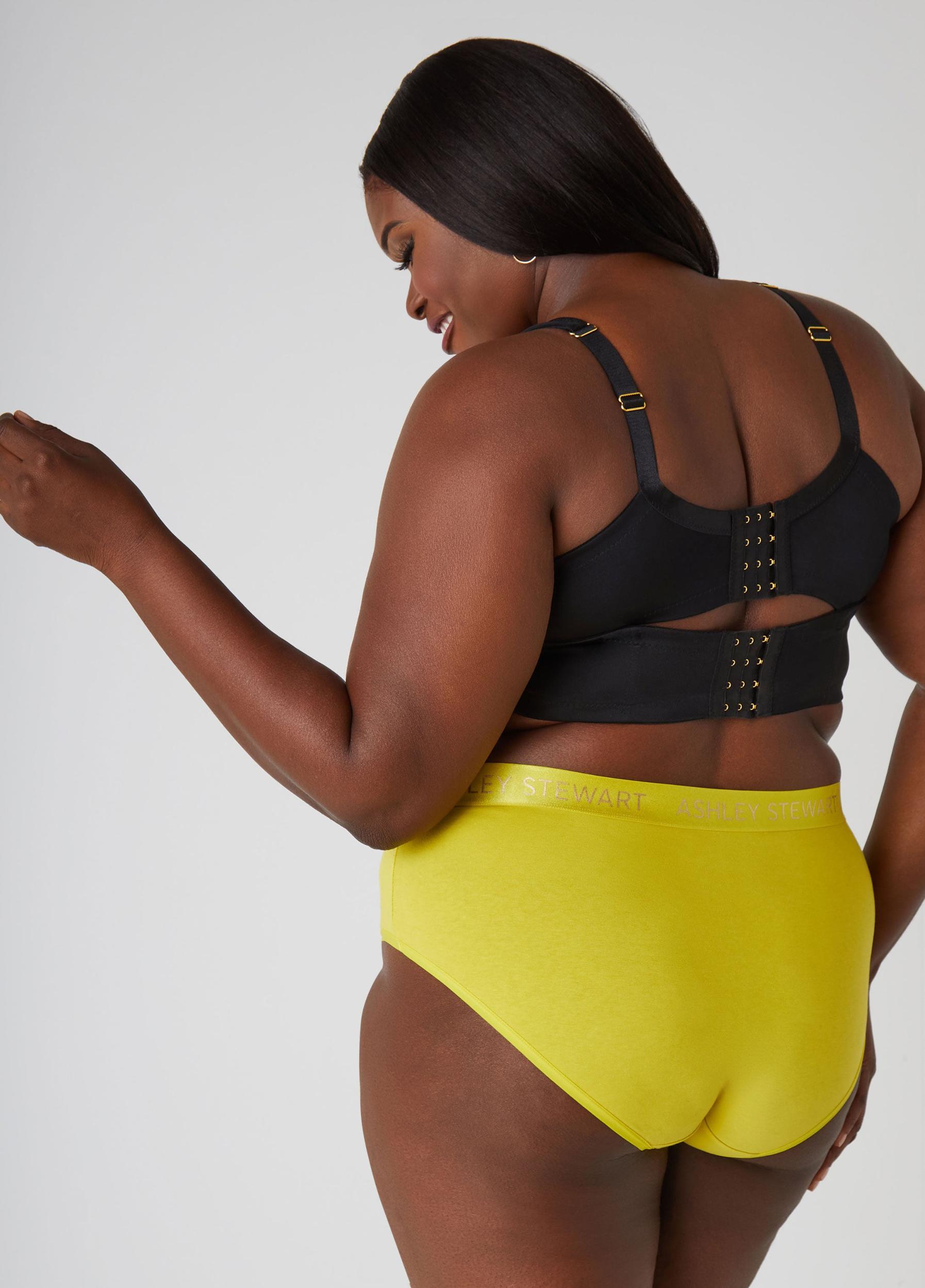 Plus Size Stretch Cotton Hipster Panties Ashley Stewart Product Image