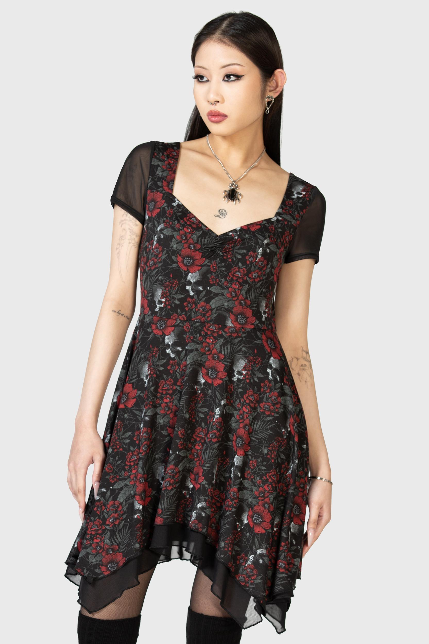 Crimson Decay Mini Dress Female Product Image