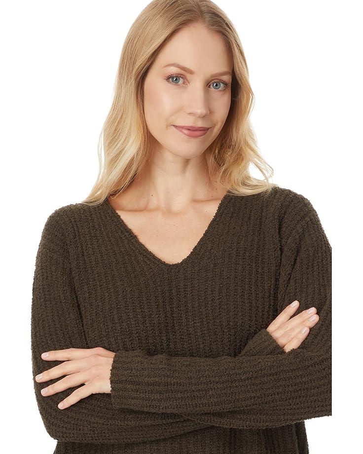 Fine Stretch Jersey Knit Crew Neck Square Top Product Image