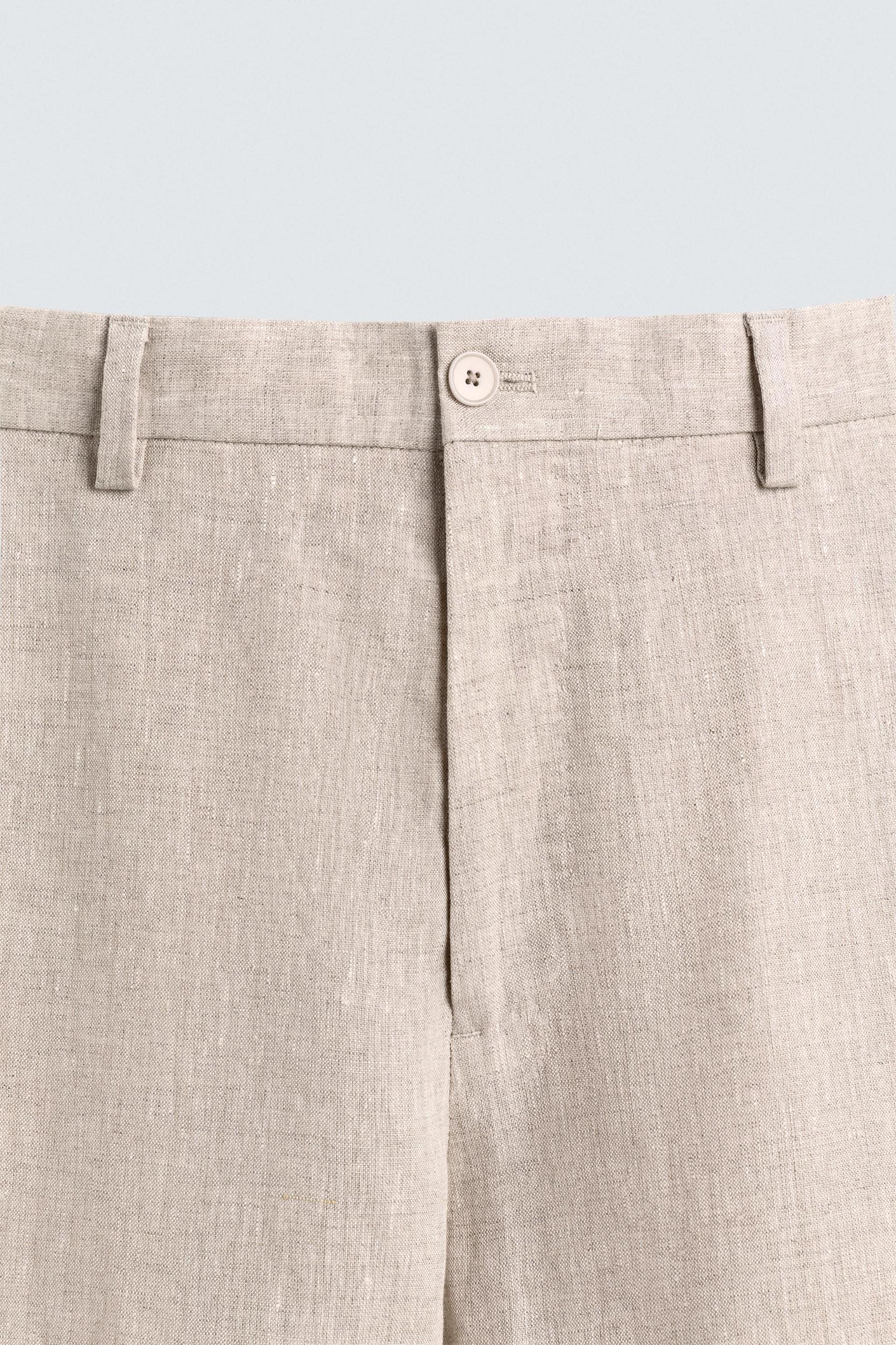 SUIT PANTS IN 100% LINEN Product Image