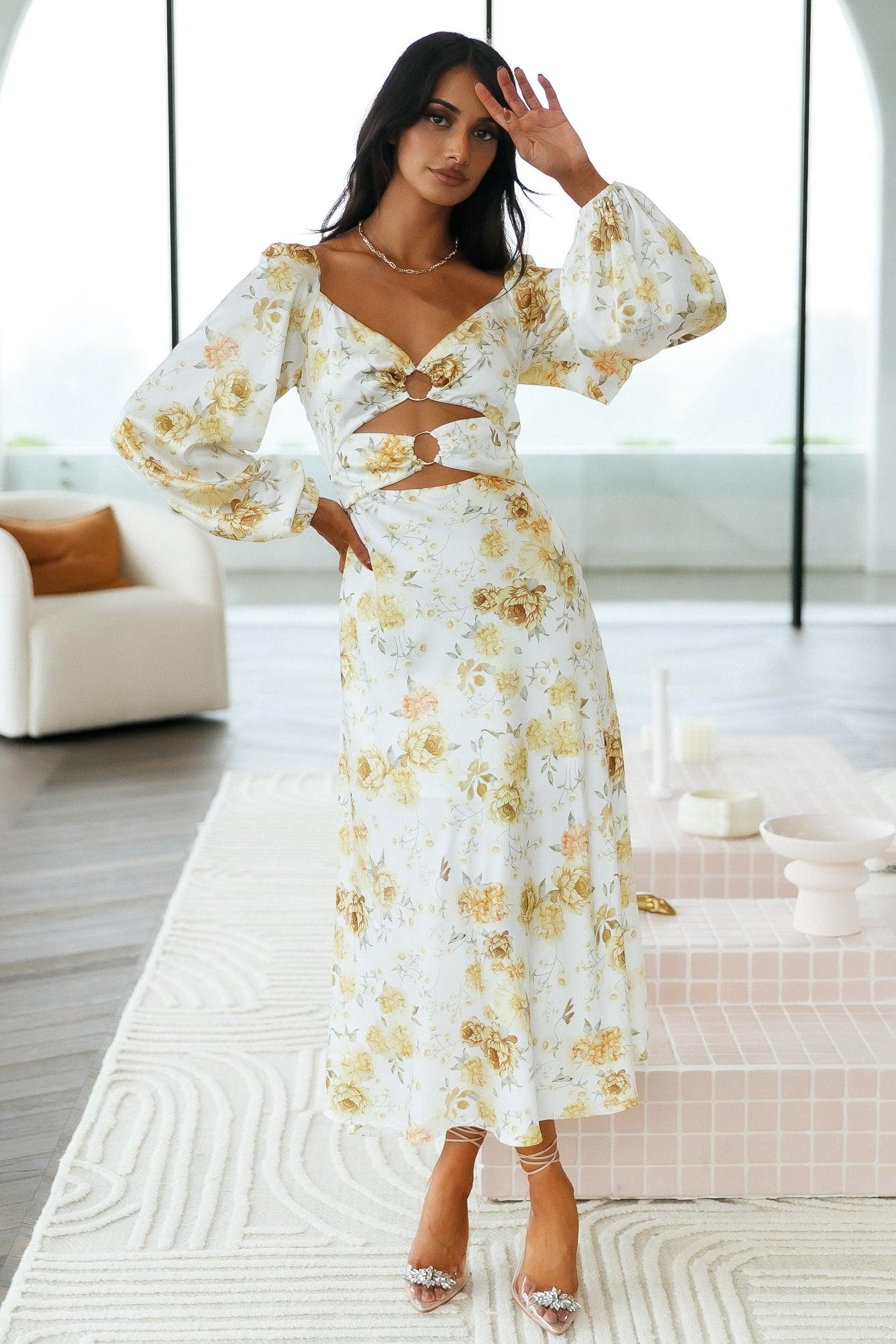 Daylight Words Maxi Dress Floral Product Image