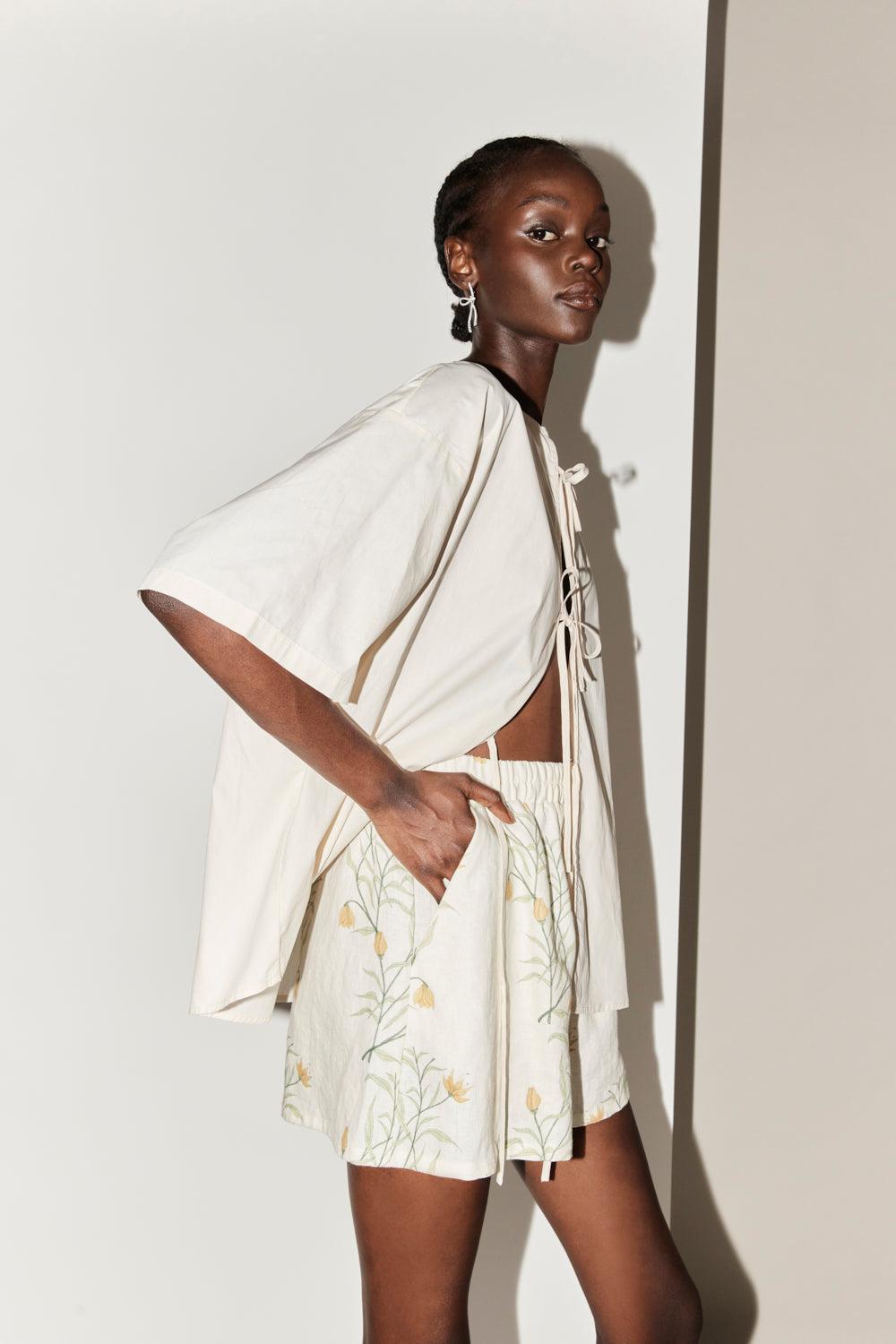 Eliza Linen Shorts Florette Product Image