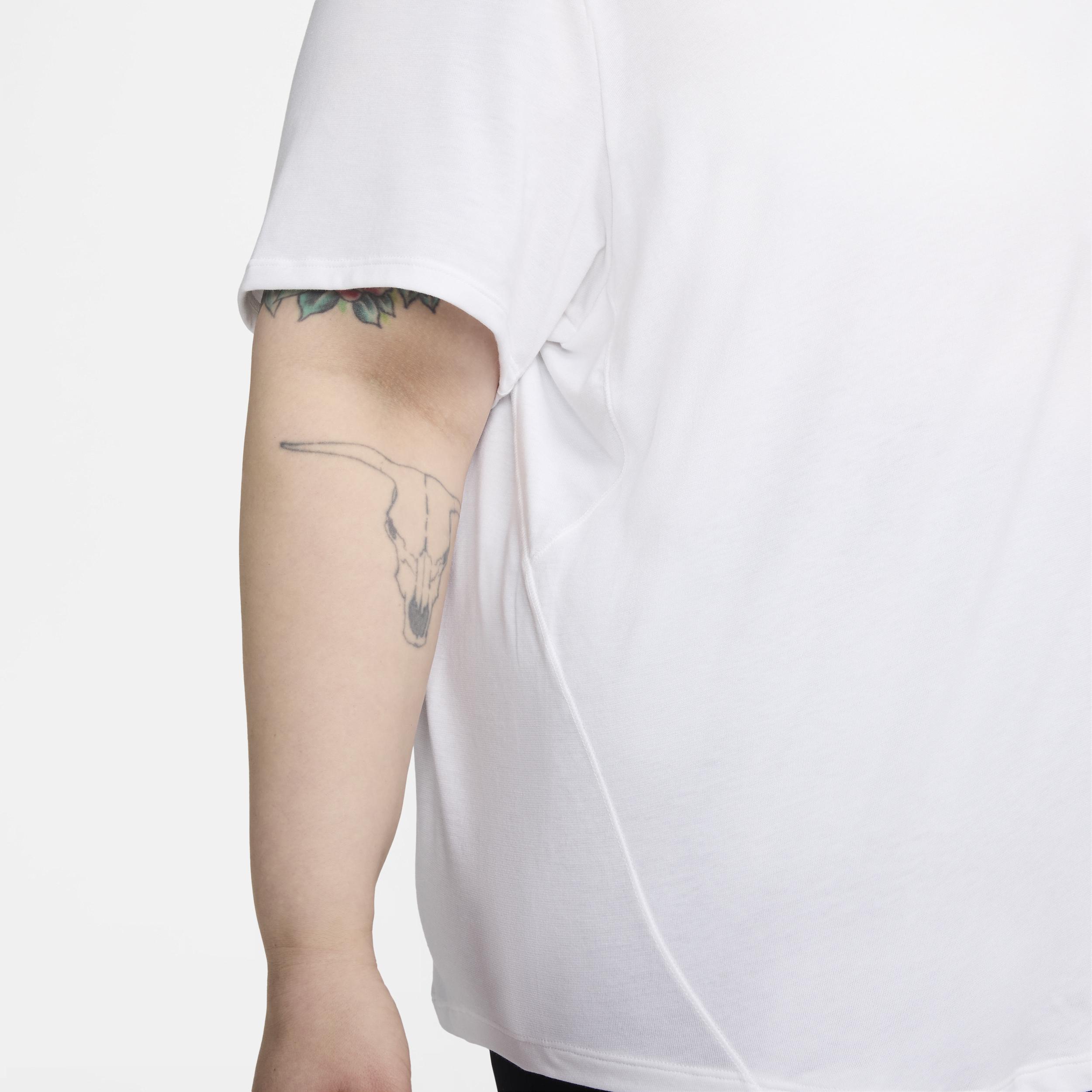 Nike Womens One Relaxed Dri-FIT Short-Sleeve Top (Plus Size) | FN2816-100 Product Image