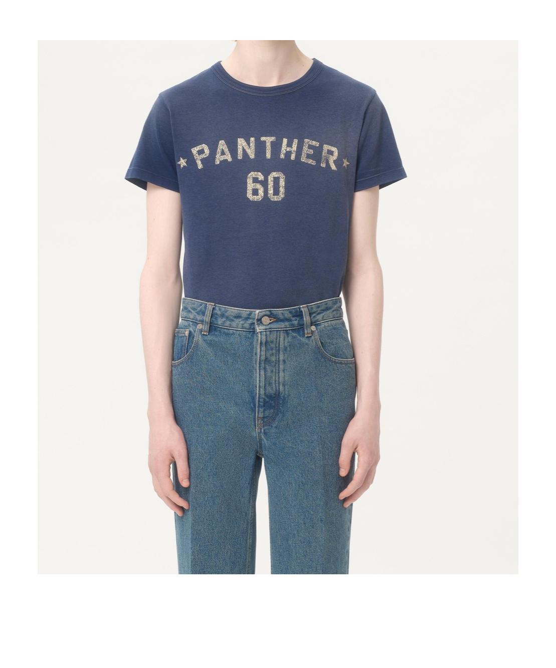 VALENTINO Garavani Navy Cotton T-shirt In Blue Product Image