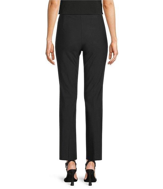KARL LAGERFELD PARIS Compression Flat Front Straight Leg Pants Product Image