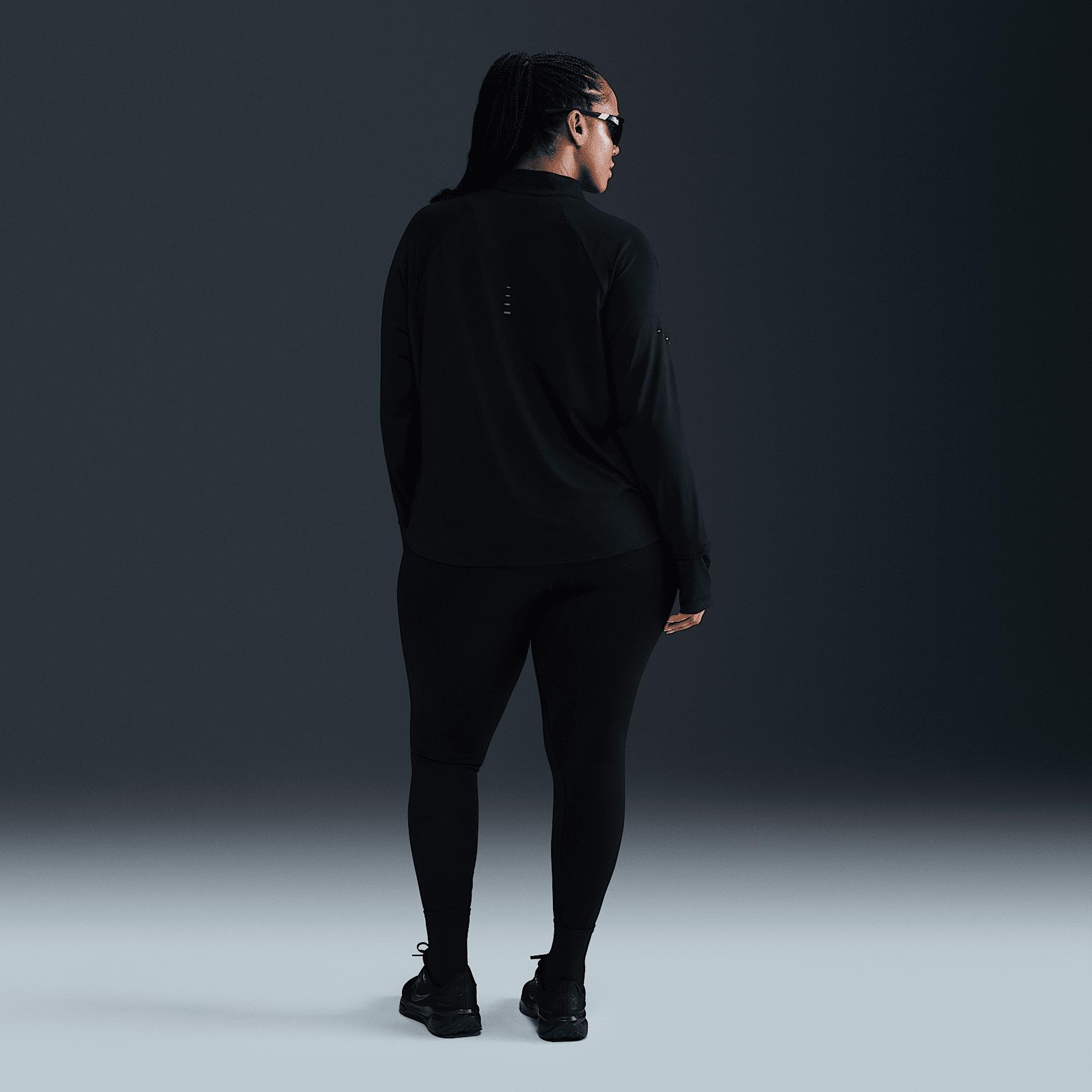 Nike Womens Swift Dri-FIT UV 1/4-Zip Running Top (Plus Size) | HQ0501-010 Product Image