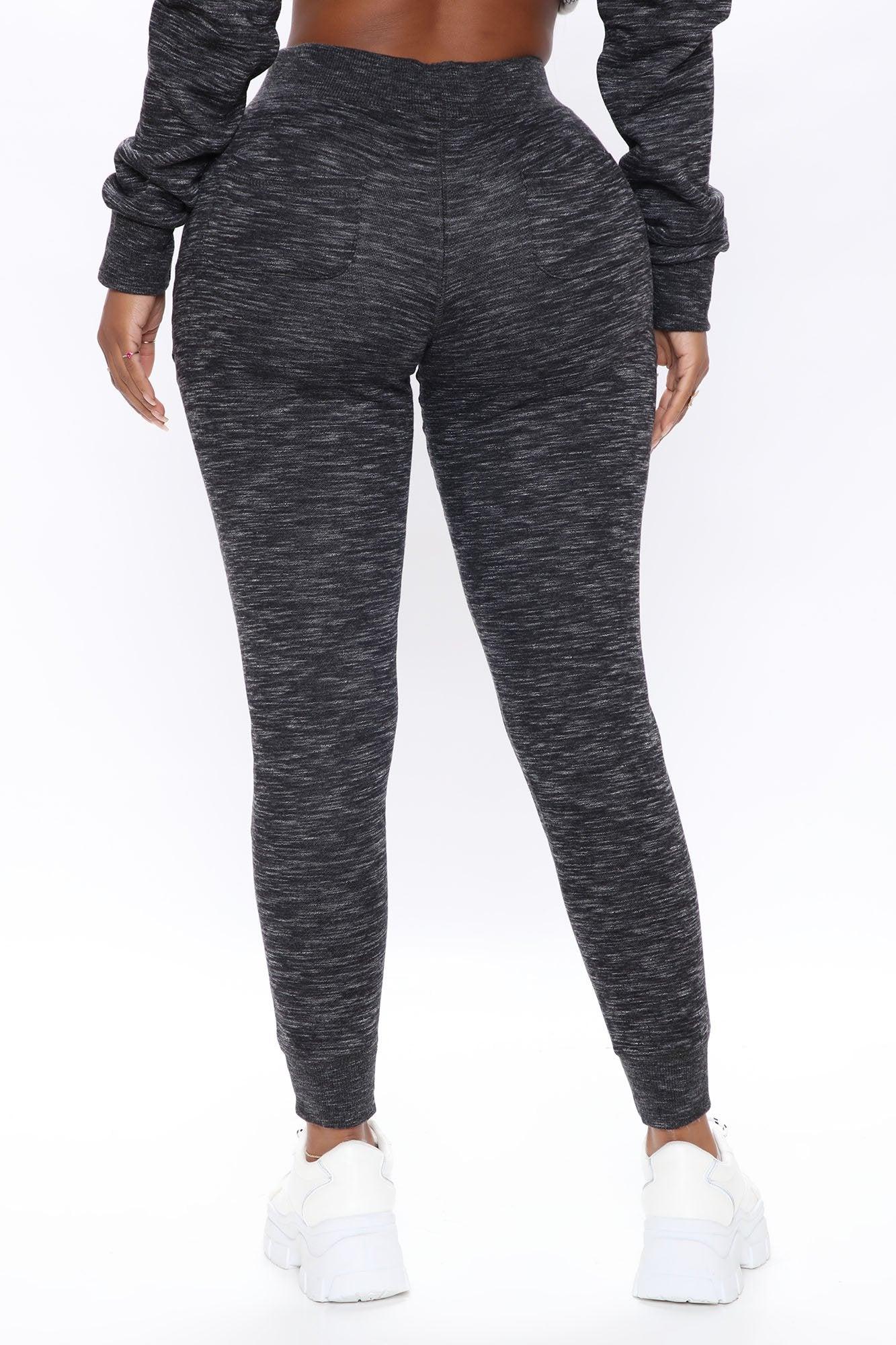 Relaxed Vibe Joggers - Marled Black Product Image