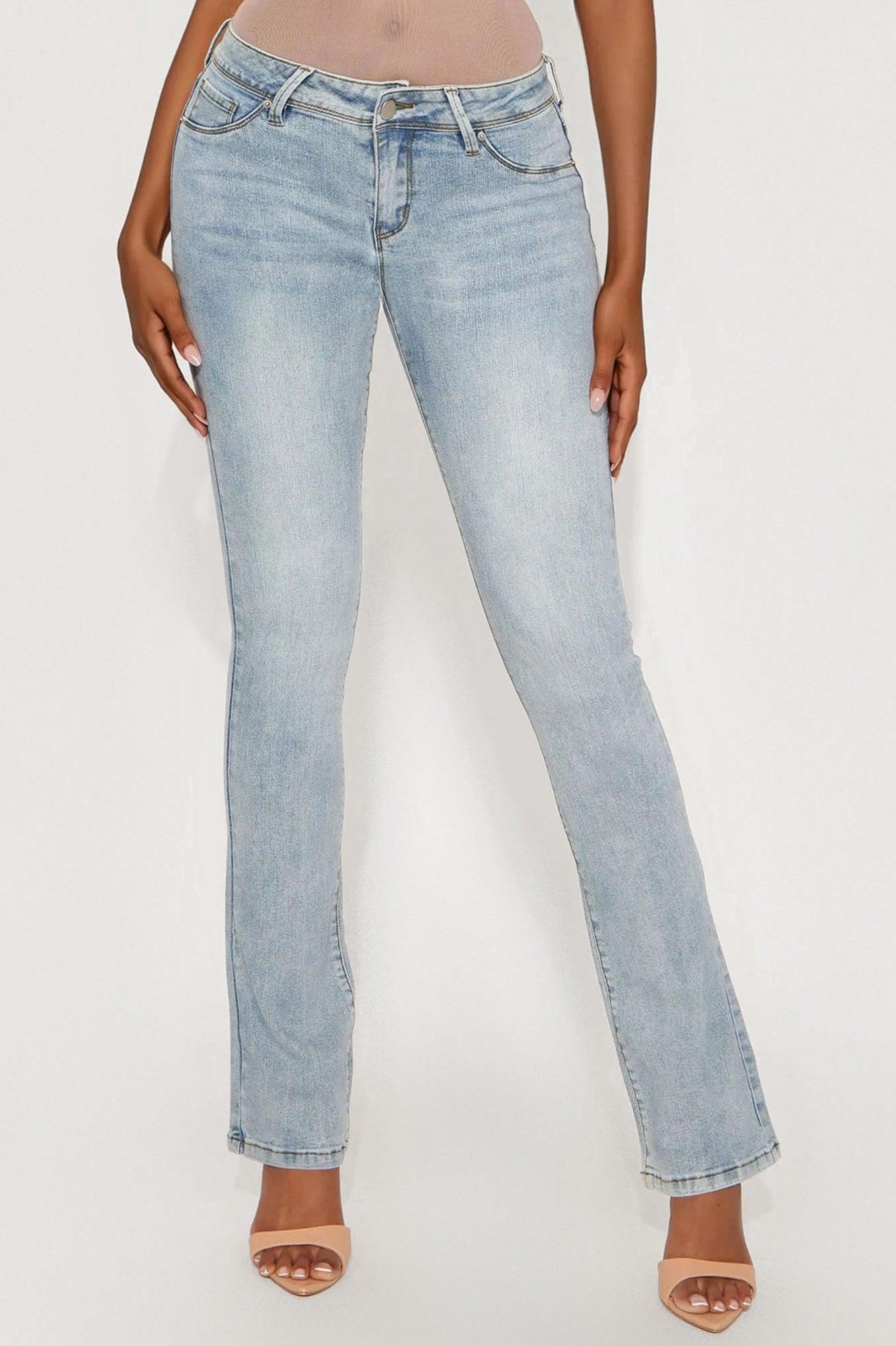Tall Getting The Boot Mid Rise Jeans - Light Wash Product Image