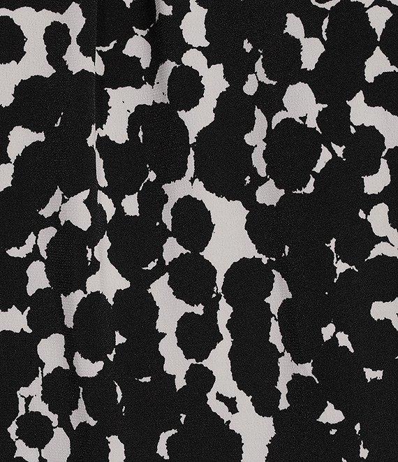 DKNY by Donna Karan Printed Sleeveless Ruched Crew Neck Top Product Image