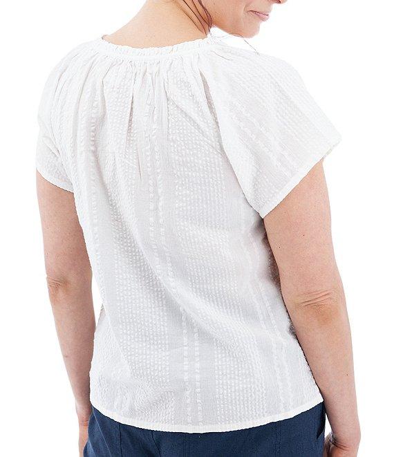 Aventura Colmar Split V Neckline Short Sleeve Blouse Product Image