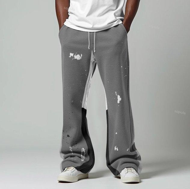 Sopula Men's Casual Baggy Flared Sweatpants Product Image