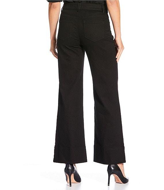 Gibson & Latimer Perfect Fit Twill Mid Rise Wide Leg Jeans Product Image