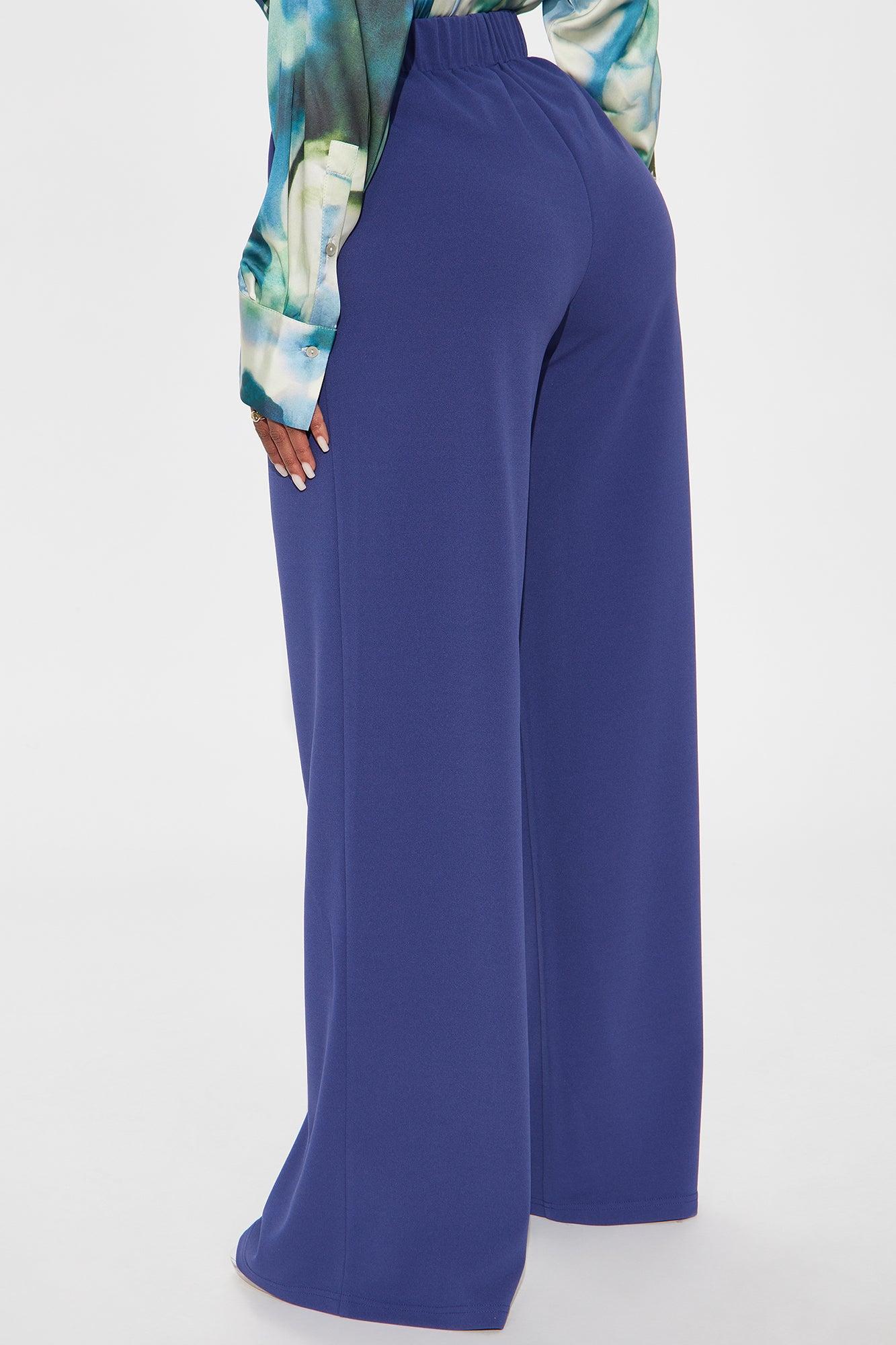 What Matters Most Wide Leg Trouser - Blue Female Product Image