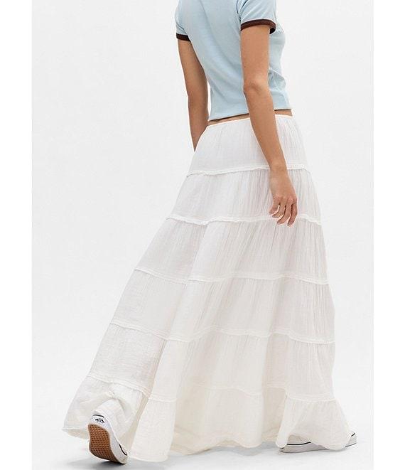 BDG Urban Outfitter Sadie Tiered Long Skirt Product Image