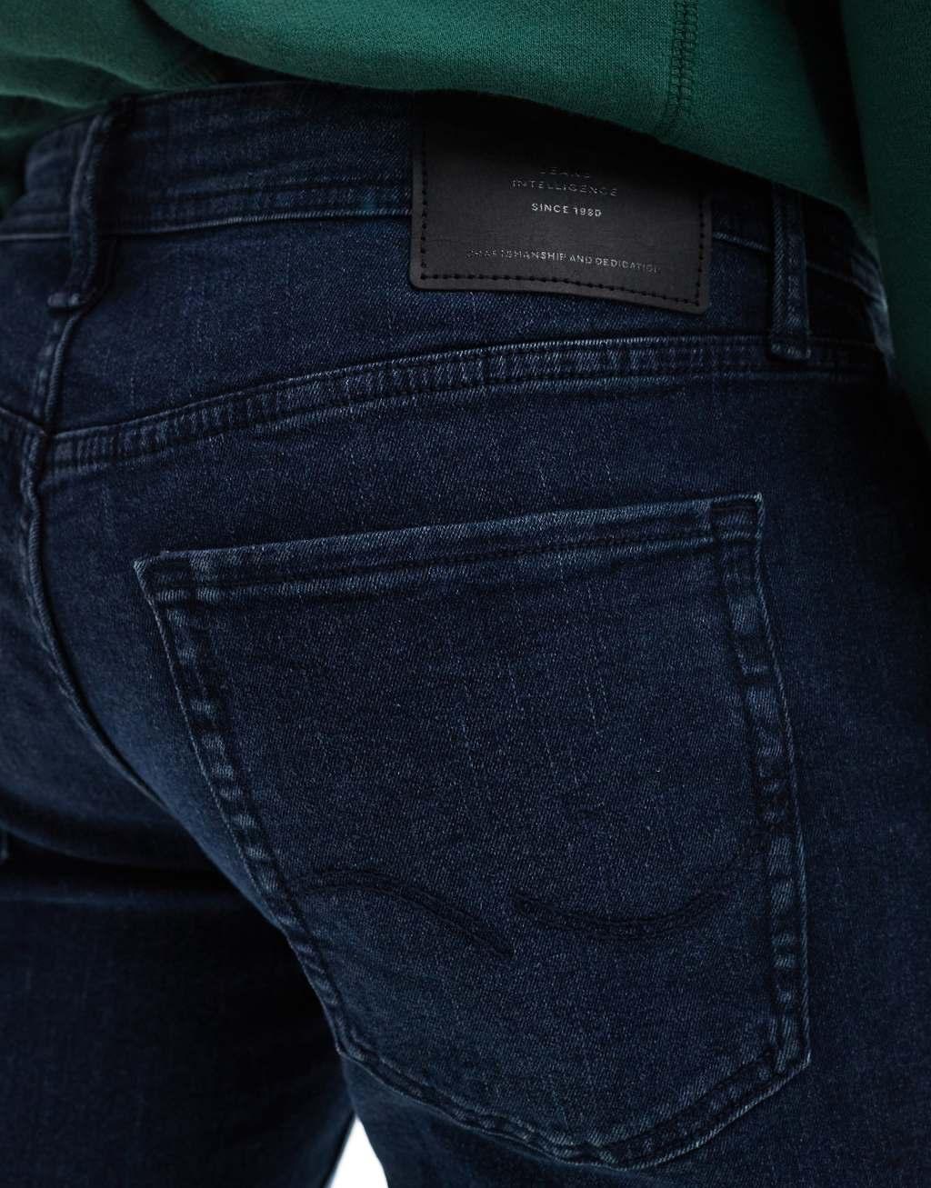 Jack & Jones Glenn slim jean in dark blue black Product Image