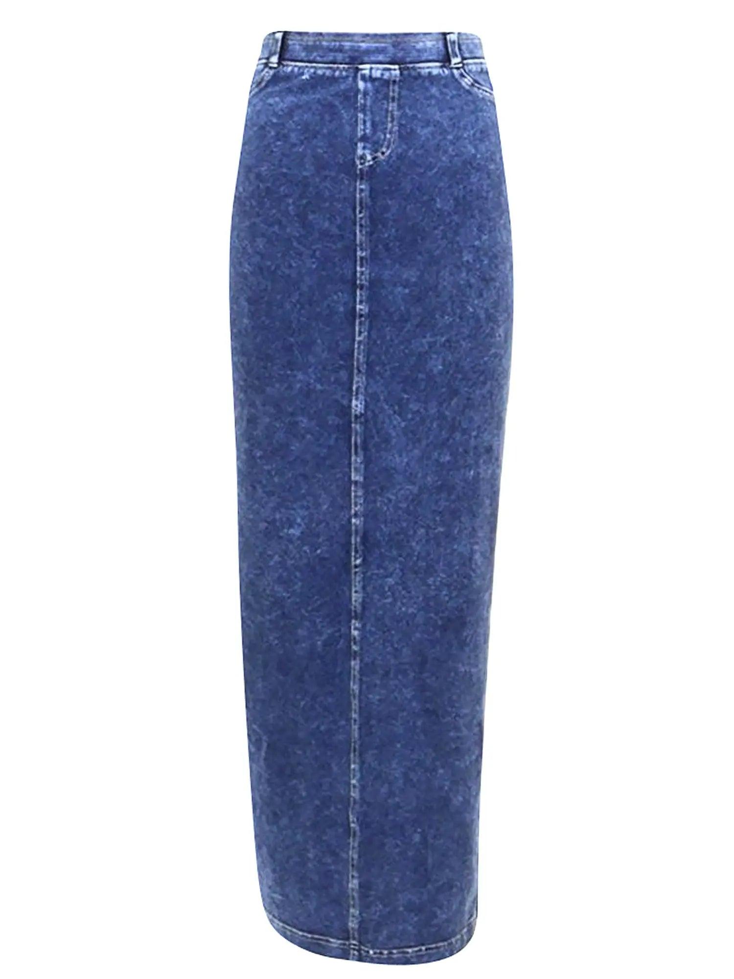 Hard Tail Long Pocket Slit Skirt WJ-111 Product Image