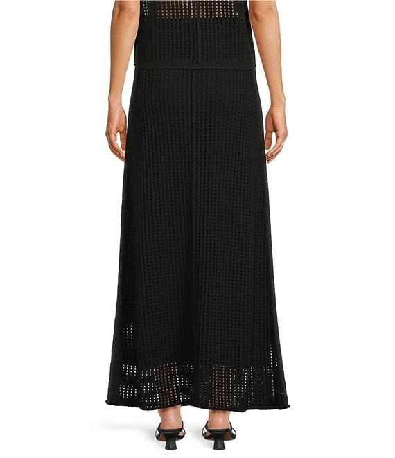 Le' AL.X Mesh Knit Mid Rise Coordinating Maxi Skirt Product Image