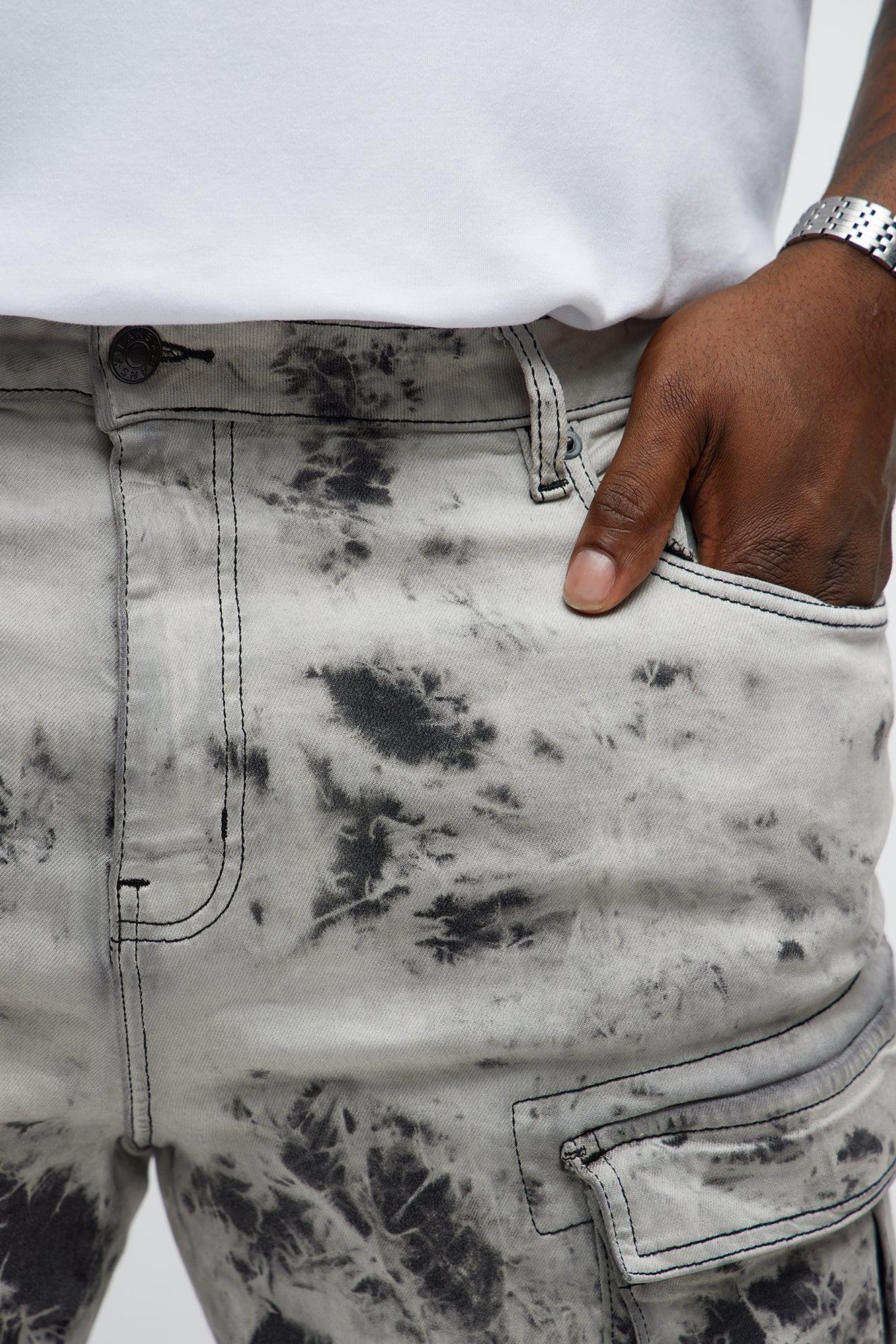 On That Smokey Skinny Cargo Jeans - Grey/Smoke Product Image