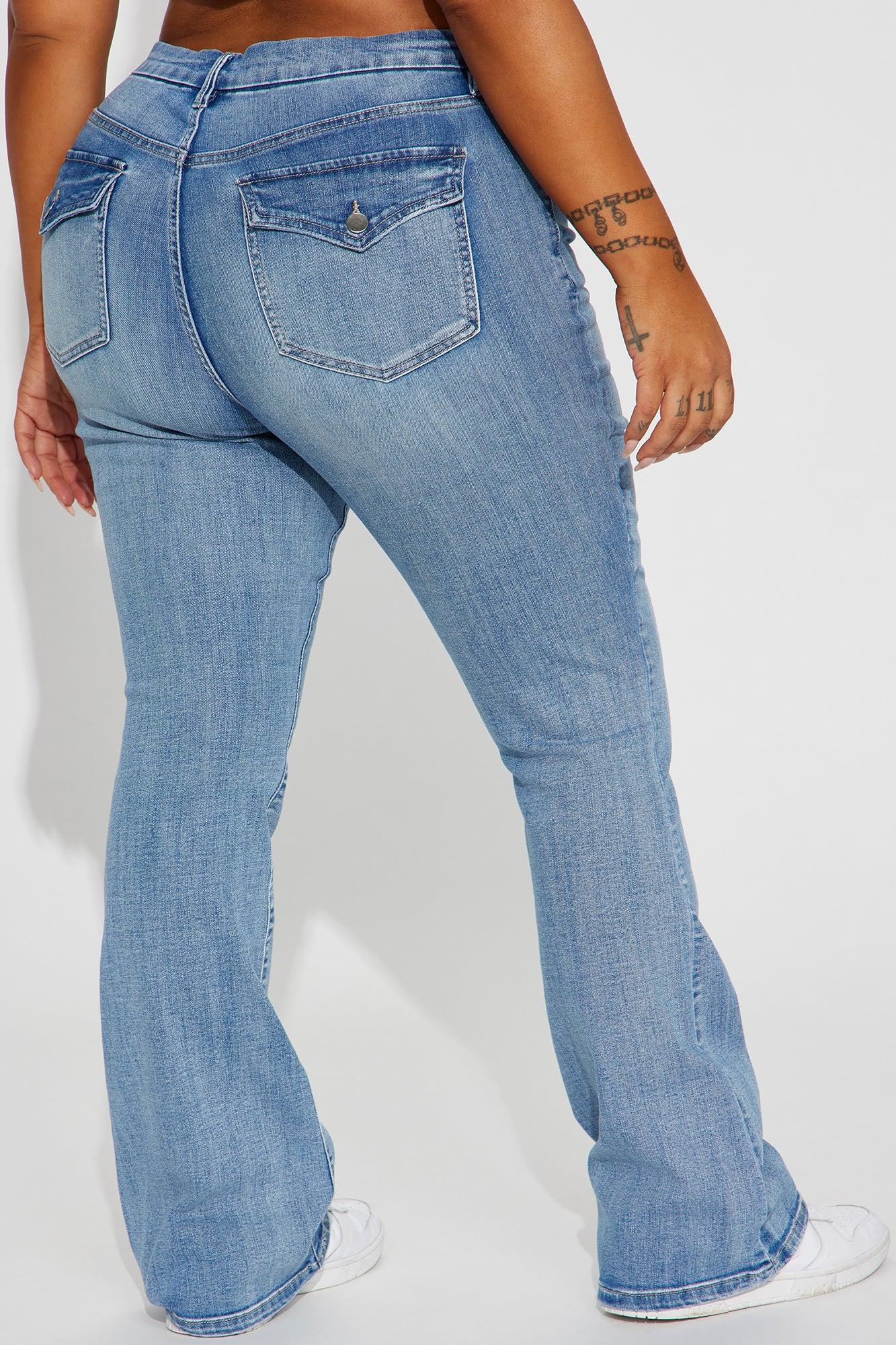 Right On Time Stretch Bootcut Jean - Medium Wash Product Image
