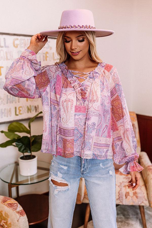 Simply Unforgettable Paisley Shift Top Product Image