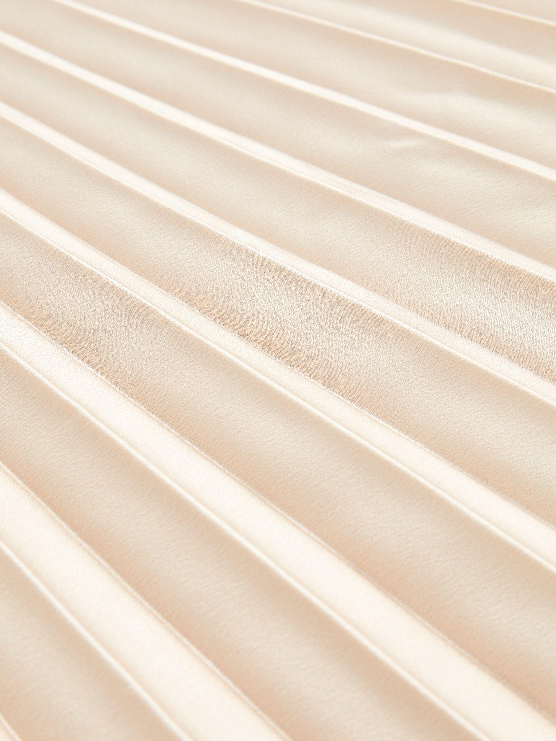 Pleated Midi Skirt in Champagne Neutral Product Image