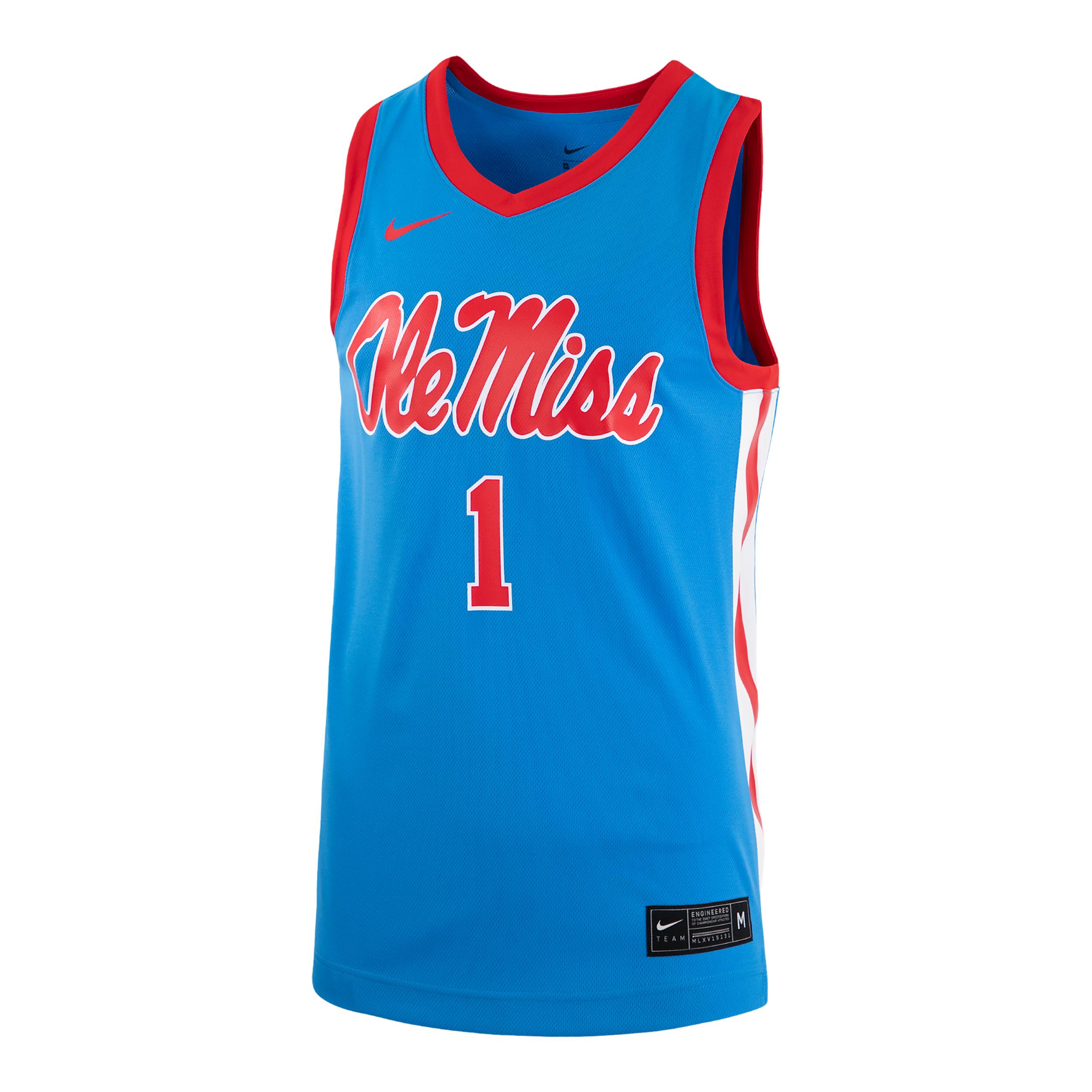 Ole Miss Basketball Nike Mens College Replica Jersey | P32818MISI25-ITB Product Image