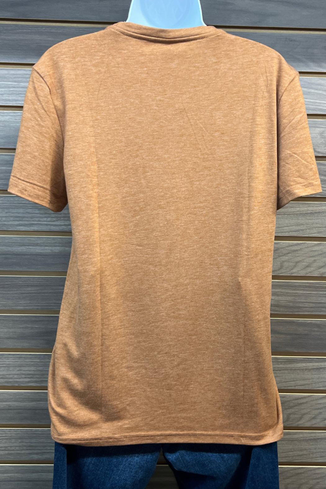 Leopard Print Bow Pumpkin Print T-Shirt Product Image