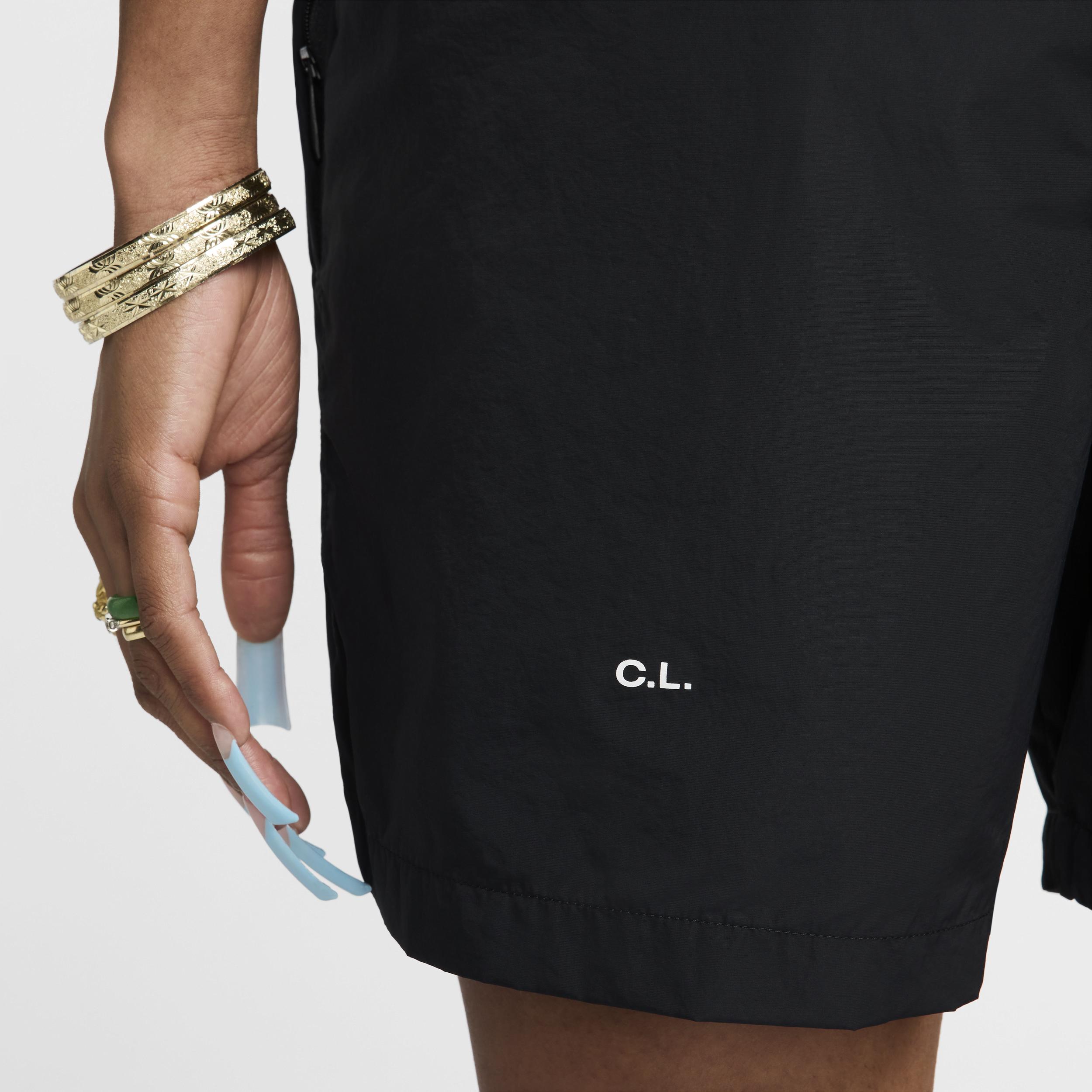 Nike Mens NOCTA Cardinal Nylon Shorts in Black/White Product Image