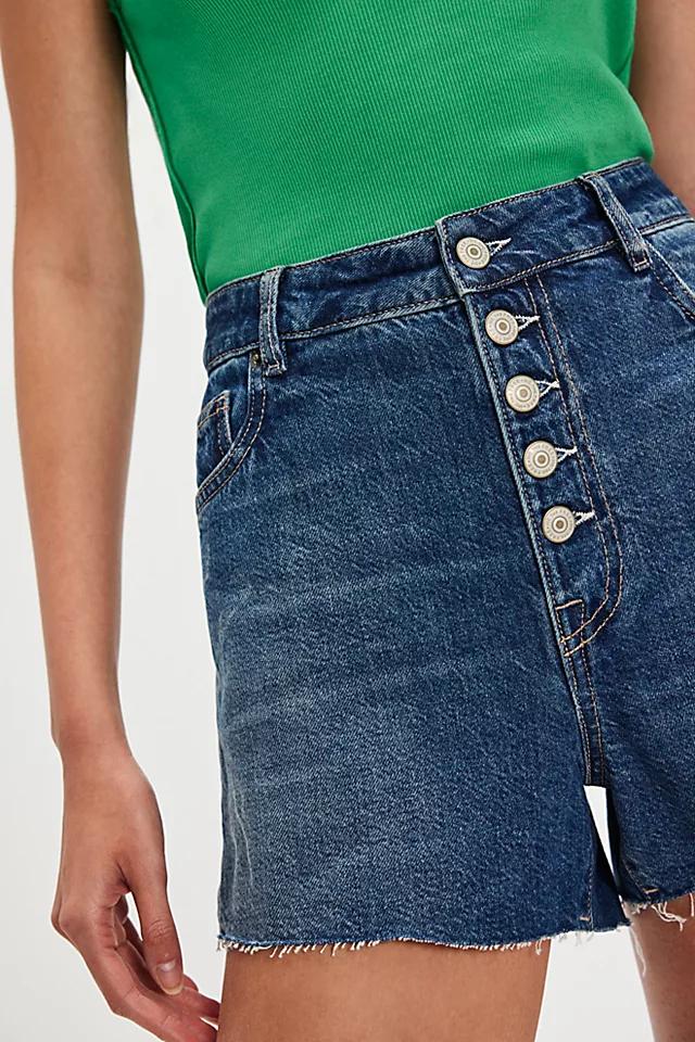 We The Free Angelika Denim Mid-Thigh Shorts Product Image