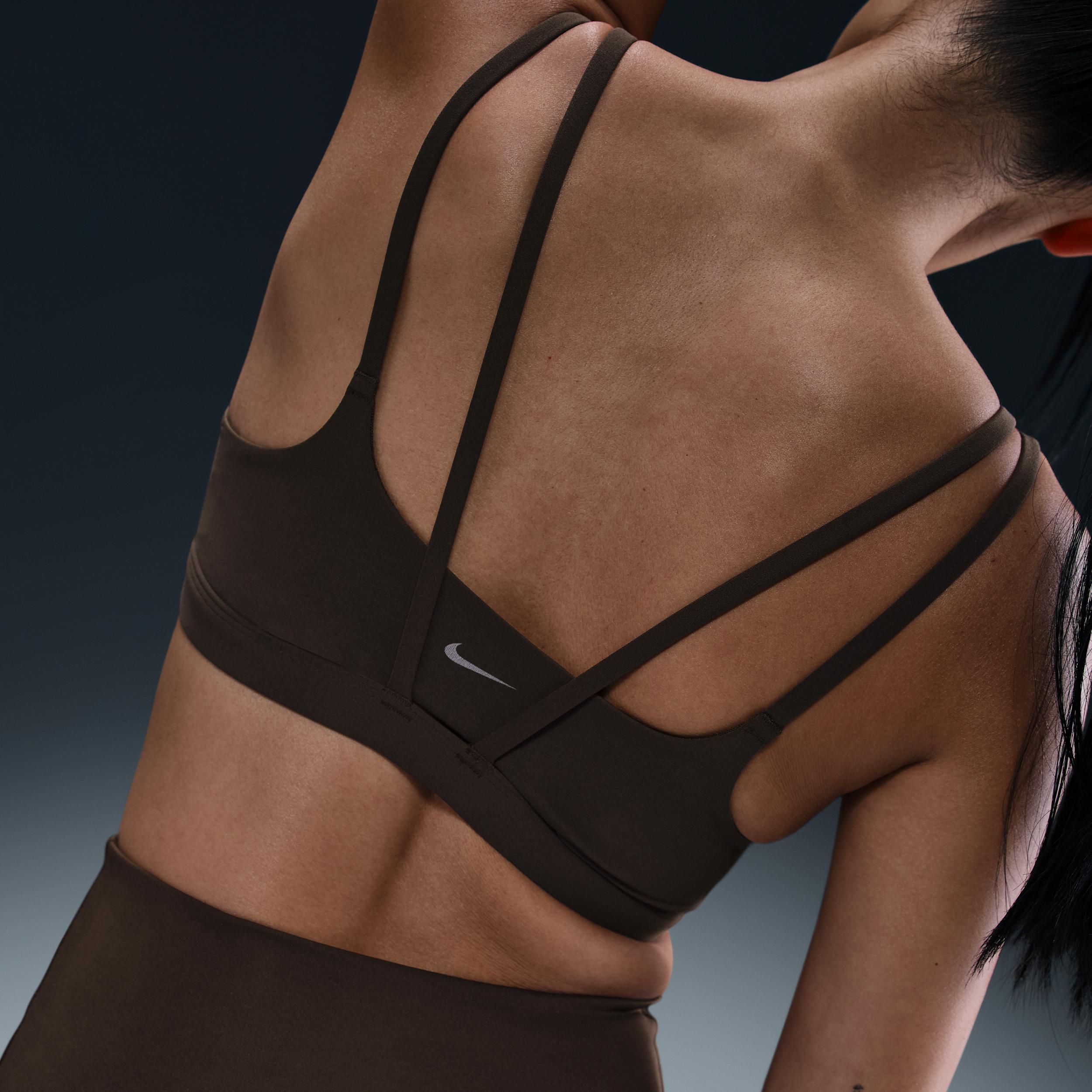 Nike Womens Zenvy Strappy Light-Support Padded Sports Bra | DO6608-237 Product Image