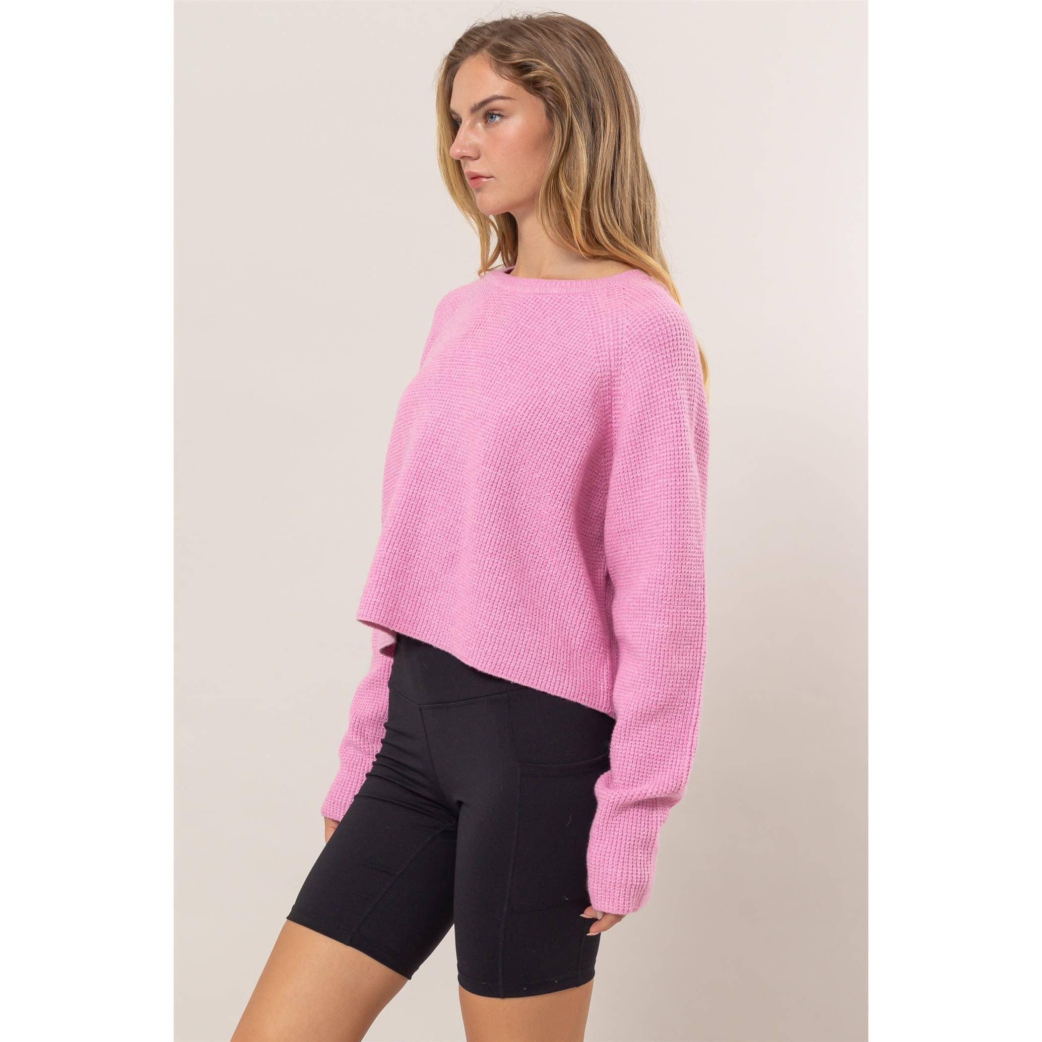 Rose Oversized Raglan Sleeve Sweater Product Image