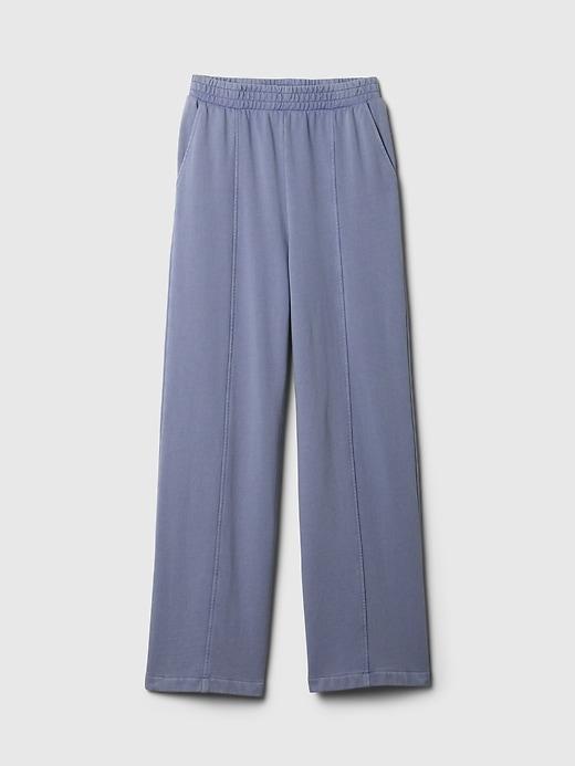 Heavyweight French Terry Seamed Wide-Leg Sweatpants Product Image