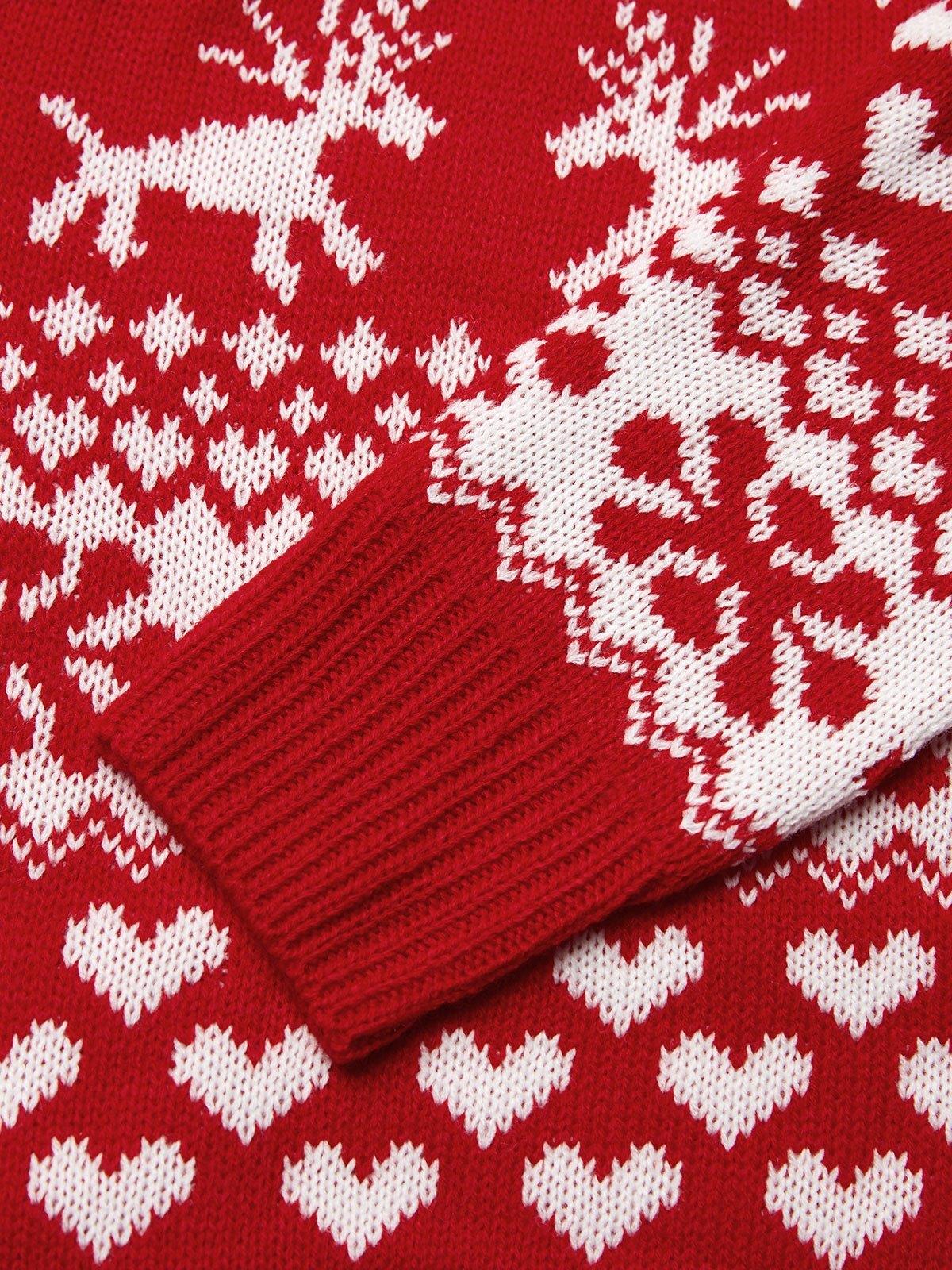 Ugly Christmas Jacquard Knitted Sweater Product Image