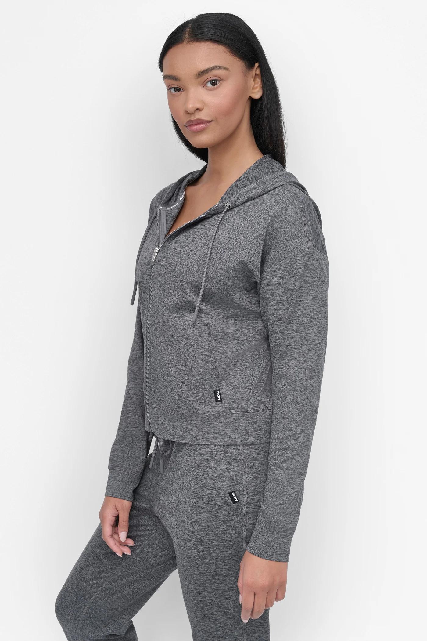 CROPPED SPACE-DYED HOODIE Product Image