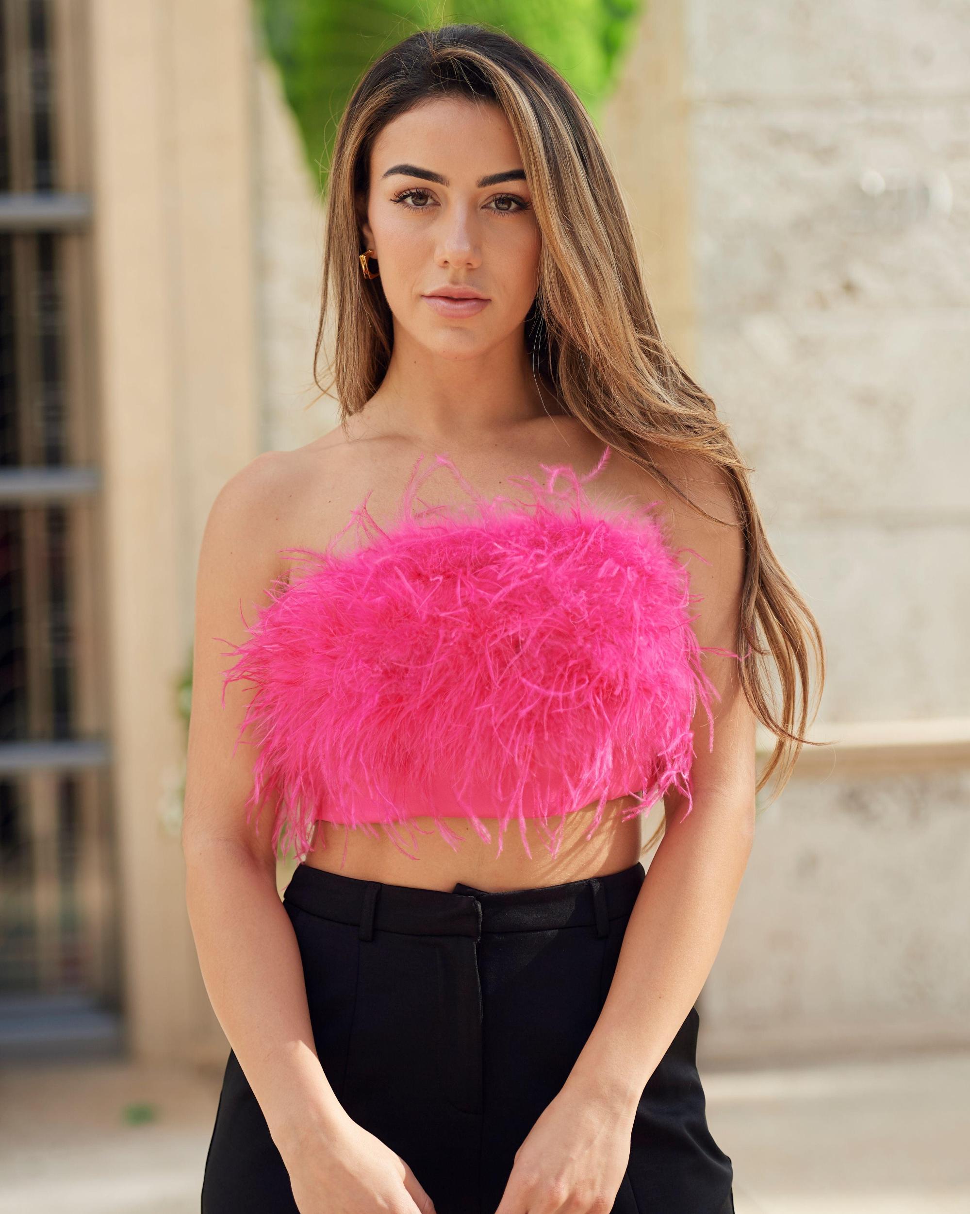 Angie Feather Top Product Image