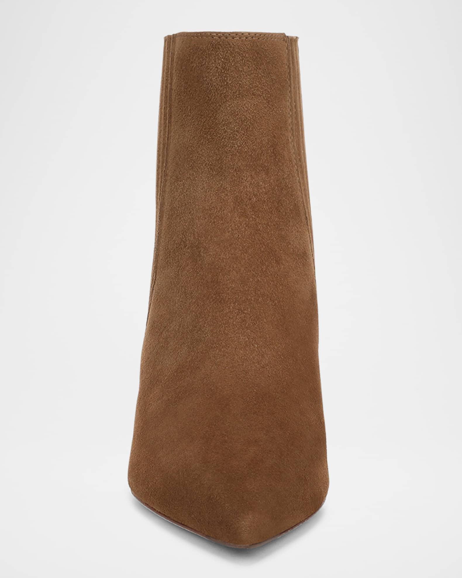 Lisa Suede Kitten-Heel Booties Product Image