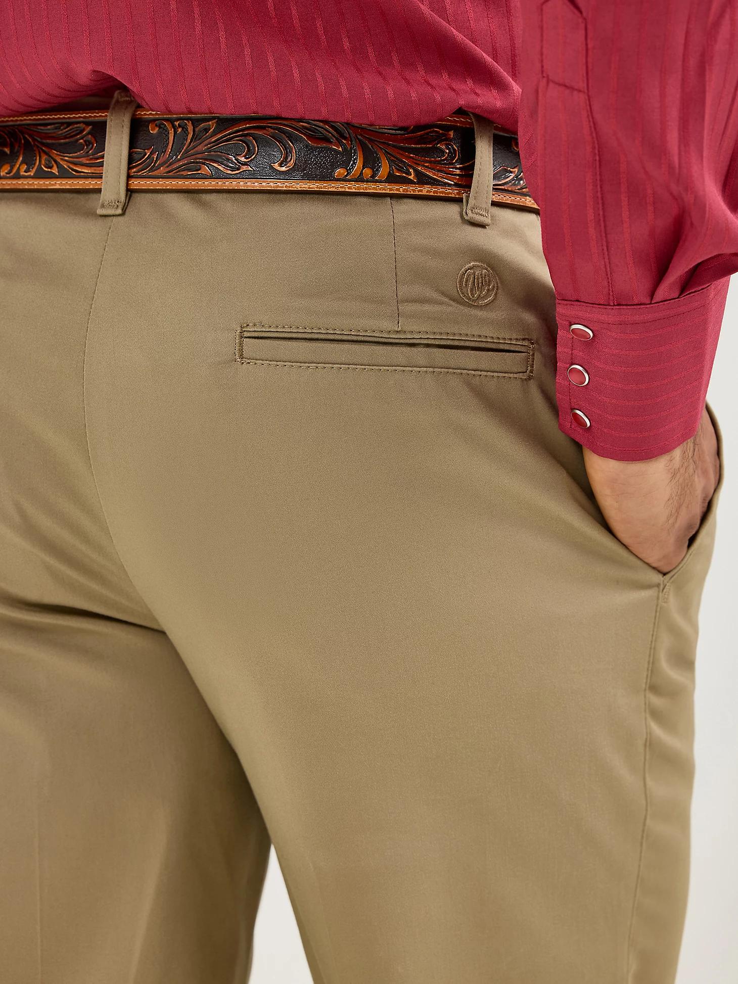 Men's Wrangler Casuals® Flat Front Relaxed Fit Pants | Men's PANTS | Wrangler® Product Image